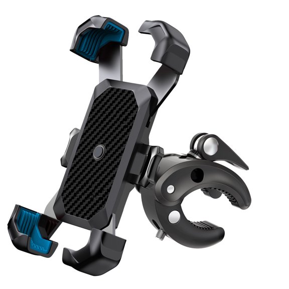 Bike Phone Mount, Adjustable Handlebar Smartphone Holder for Bicycle and Motorcycle, Secure Riding Phone Stand for GPS Navigation, Cycling, Road Trips and Outdoor Adventures