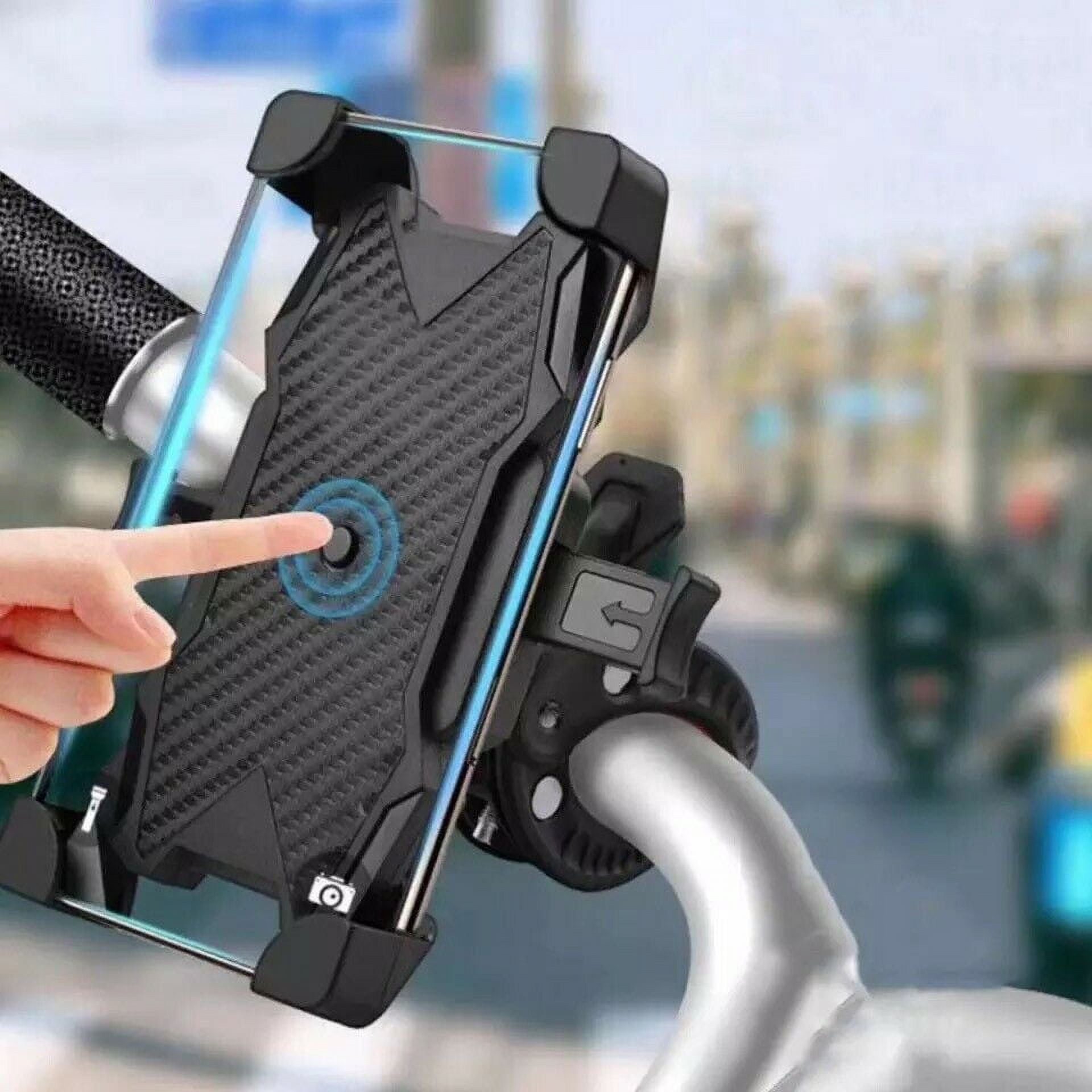 Bike Phone Mount, Easy Install and Quick Release Bicycle - Motorcycle  Handlebar Phone Mount Holder, Bike Phone Holder for iPhone and More 4.7-6.8  inch Cell Phone 