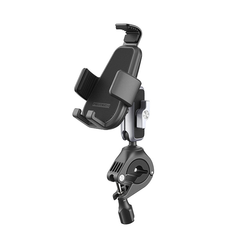 Bike Phone Mount with Handlebar Clamp - Bigcan Motorcycle Rearview Mirror Phone Holder for 130–175mm Smartphones, 360° Adjustable, Quick Release, Anti-Vibration, for Outdoor Cycling & Riding