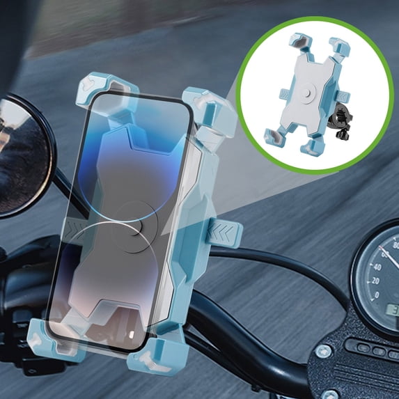 Bike Phone Mount Handlebar • Shockproof Phone Holder 3.5-6.8" • Universal Cycling Navigation Rack • Easy One-Hand Access • 360° Rotation Bracket