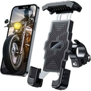Bike Phone Mount Holder, Motorcycle 360 Rotation Bicycle Phone Holder,Scooter Handlebar Cell Phone Clamp Clip for 4.56.8In Phones