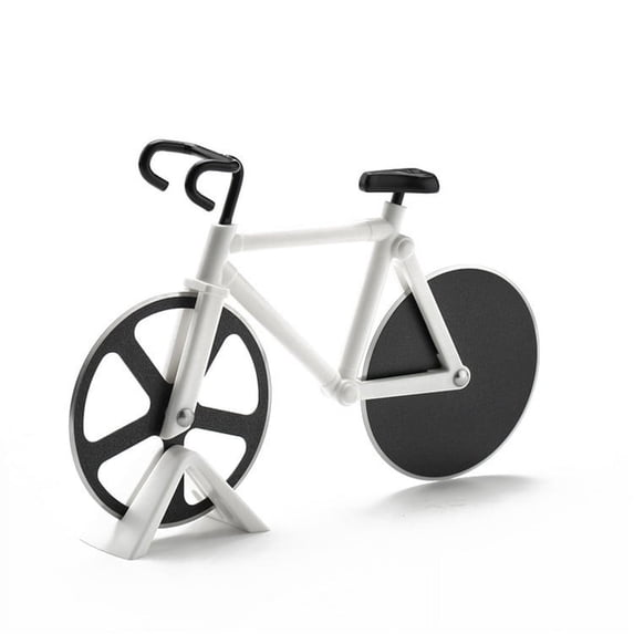 Bike Pizza Cutter - Bicycle Pizza Cutter Wheel - Gifts for Cyclists Men - Housewarming Christmas Gift - Funny Kitchen Gadget - Cool Men’s Gift - Stainless Steel Pizza Slicer