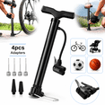 thumbnail image 1 of Bike Pump, Advanced Bike Tire Inflator, Bicycle Hand Air Pump with Dual Presta and Schrader Valves, Handheld Bike Pump, Suitable for Road and Mountain Bikes, Baby Stroller, Balls, 1 of 6