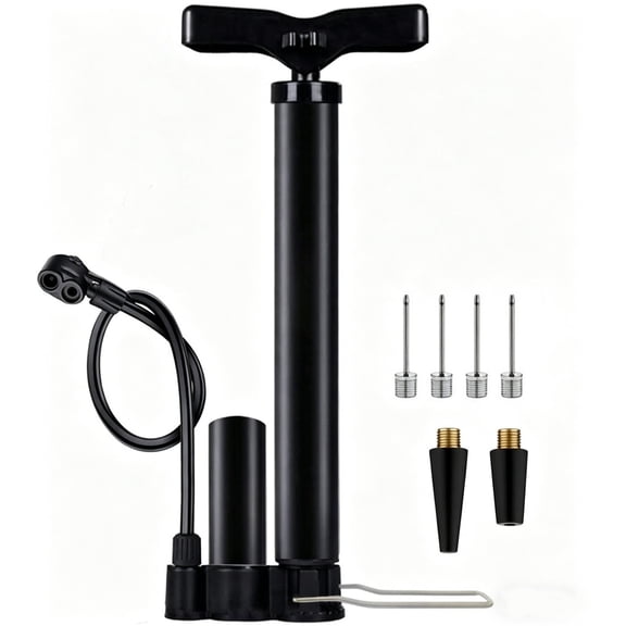 Bike Pump, Bicycle Tire Inflator with High-Pressure Buffer for Presta and Schrader Valve Tire Ball Bike Portable Pumps 160PSI & 11BAR