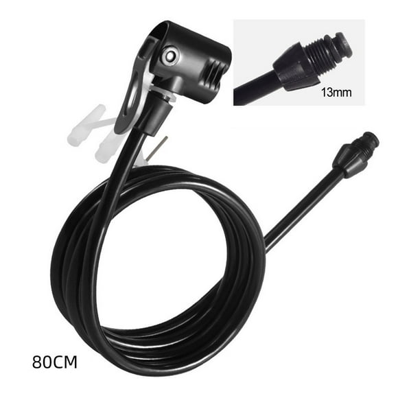Bike Pump Hose, Flexible Extension Tube with Universal Connector for Easy and Convenient Bicycle Tire Inflation