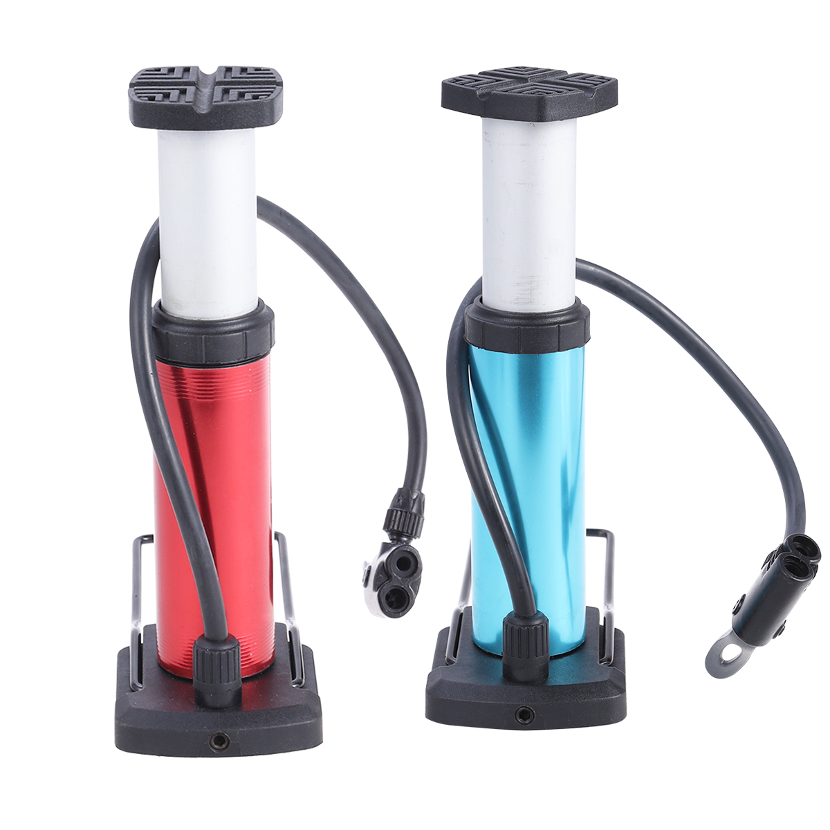 Bike Pump Portable Mini Bike Floor Pump Foot Activated Tire & Air Pump