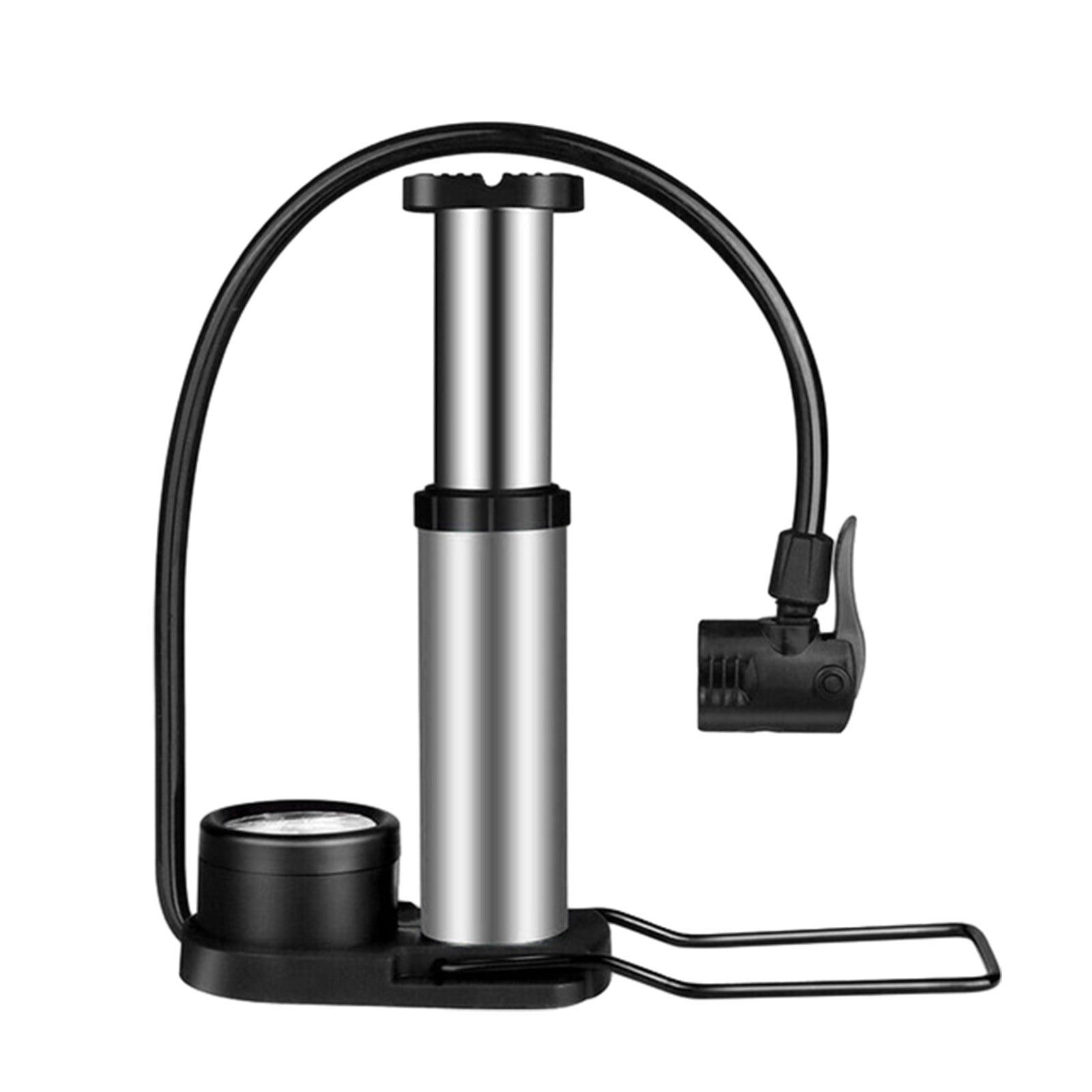Bike Pump with Pressure Gauge Bicycle Tire Pump for Road and Mountain Bikes Small, Portable
