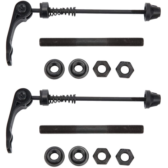 Bike Quick Release Skewers, 2 Pairs Aluminum Alloy Quick Release Axle for Mountain and Road Bikes, Front Rear Wheel Hub Replacement Parts for Bicycle Maintenance and Upgrade