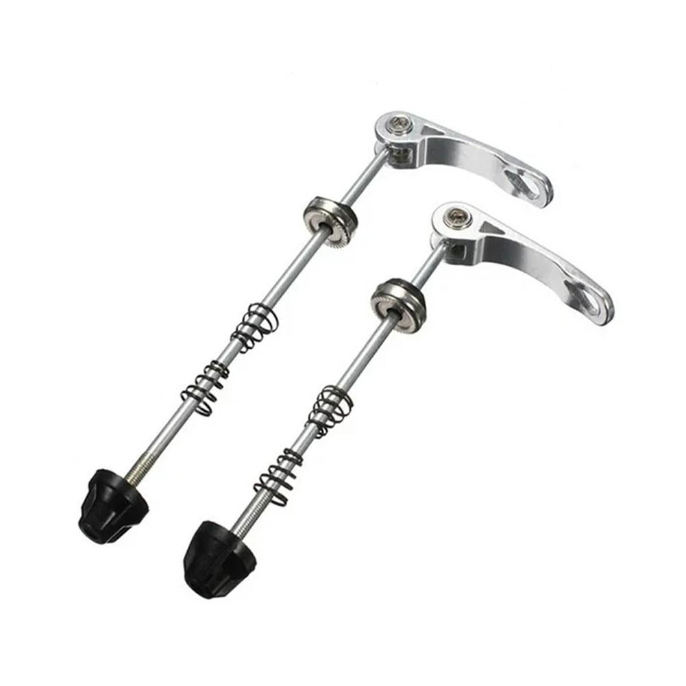 Bike Quick Release Wheel Hub Screwers Aluminium Pair Front and Rear
