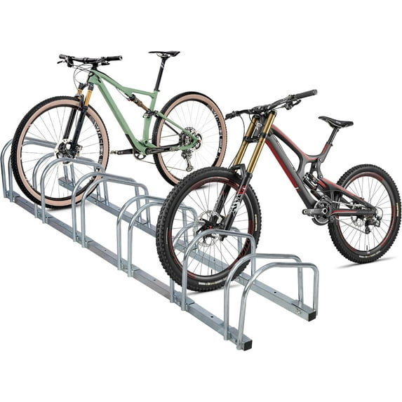 Bike Rack 6 Racks Adjustable Bike Stand Bike Bicycle Floor Parking Rack ...