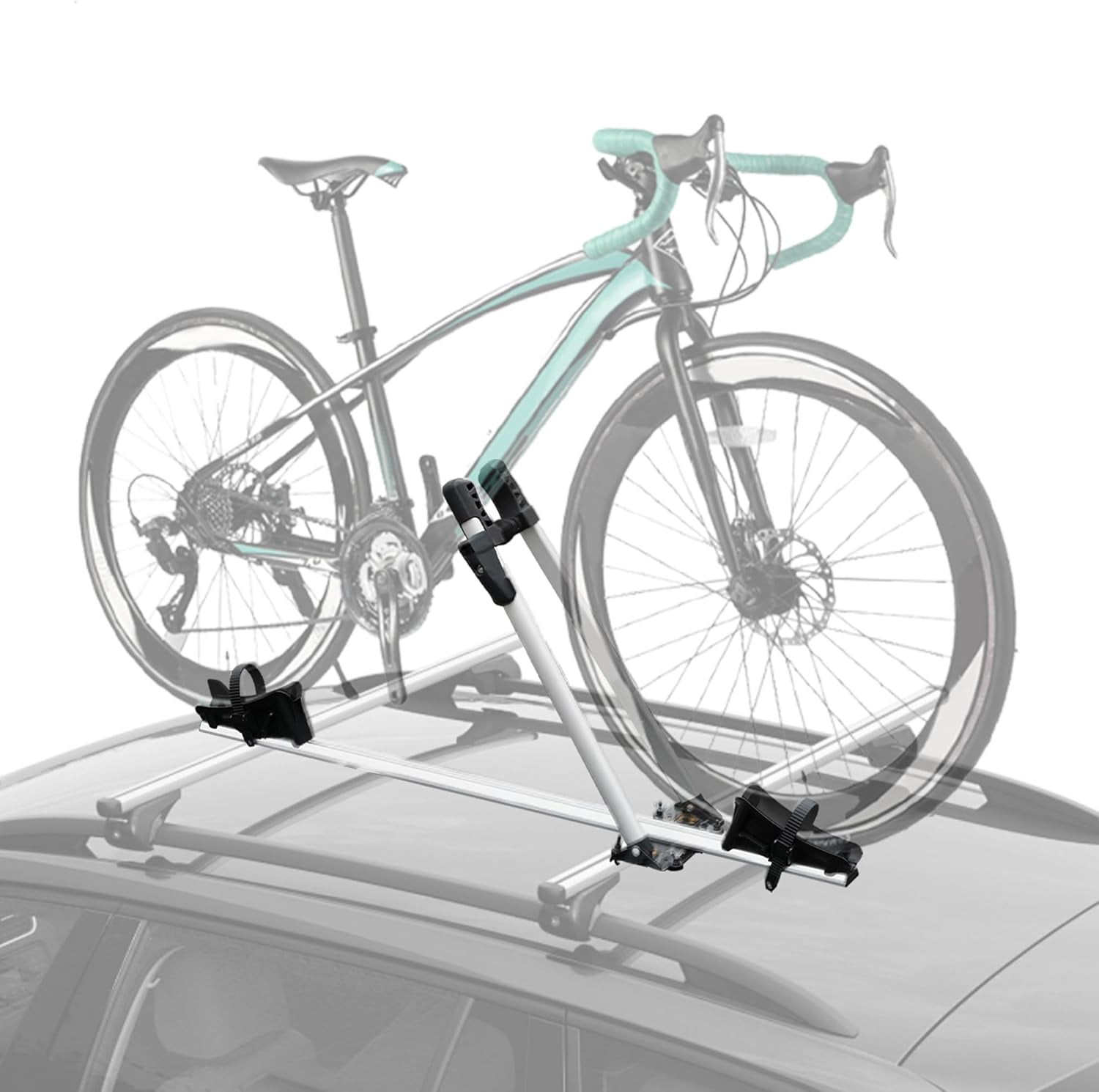 Bike Rack for Car Roof Bike Rack Upright with Safe Locking Mounting up to 40 Pounds, Universal