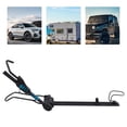 thumbnail image 1 of Modern Black Car Roof Bike Rack, Aluminum Alloy Iron Nylon Material for Mountain Road Bikes, 1 of 11