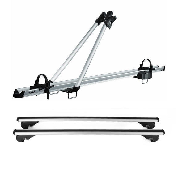 Bike Rack Carrier Roof Racks Set for Nissan Rogue Sport 2017-2022 Silver 3x