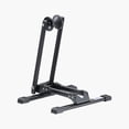 thumbnail image 1 of Bike Rack, Fits 20 to 29 Inch Mountain & Road Bikes, Alloy Steel Rust-Resistant Bike Floor Stand Rack, Foldable Bicycle Stand for Entryway, Garage, Home Bikes Parking & Storage, 1 Pack, Black, 1 of 11