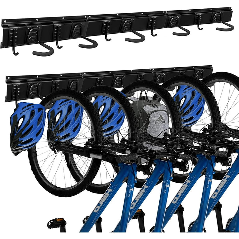 ZIKOPOMI Wall Mount Bike Rack 5 Bicycles Helmets Organizer 48 Heavy Duty Metal Hanger with Hooks Walmart