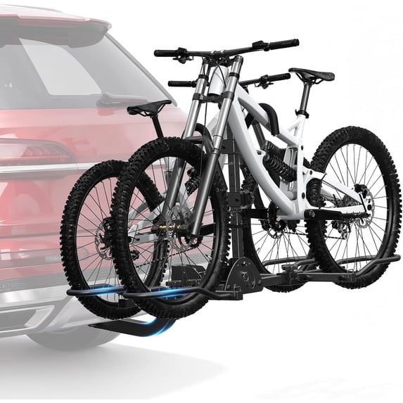 Bike Rack Hitch for Car Racks for Tow Hitch for Car Truck RV with Receiver Flodable Bike Rack Hitch Mount Fits Up to Fat Tire