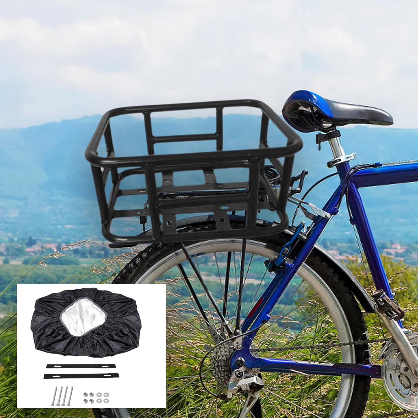 Bike Rear Basket Bike Rear Rack Freight Touring Carrier, Luggage Rack ...