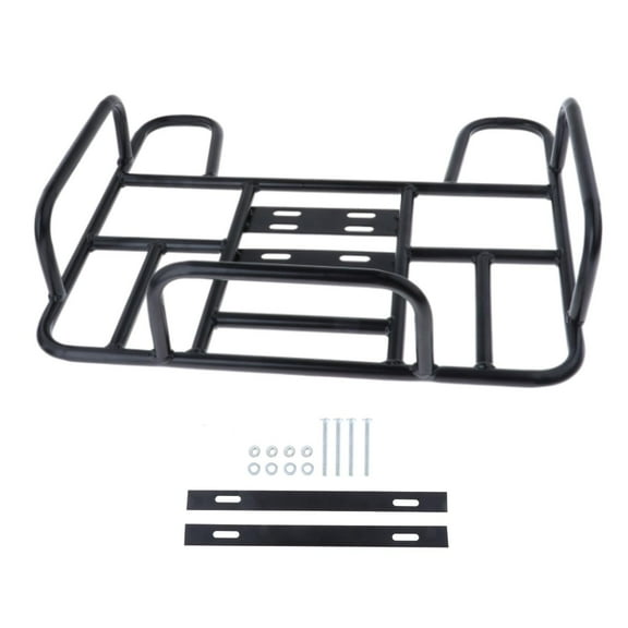 Bike Rear Basket Panniers Rainproof Tailstock Holder Heavy Duty Iron Rear Basket Bike Cargo Rack for Road Bikes Accessory