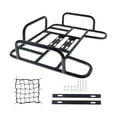thumbnail image 1 of Bike Rear Basket Rear Bike Cargo Rack with Cargo Net Metal Takeaways Carrier Basket for Mountain Road Bikes Equipment, 1 of 8