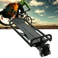 thumbnail image 1 of Bike Rear Rack Carrier Retractable Cargo Rack Aluminum Alloy Rear Seat Carrier Capacity 30 lb, Black, 1 of 8