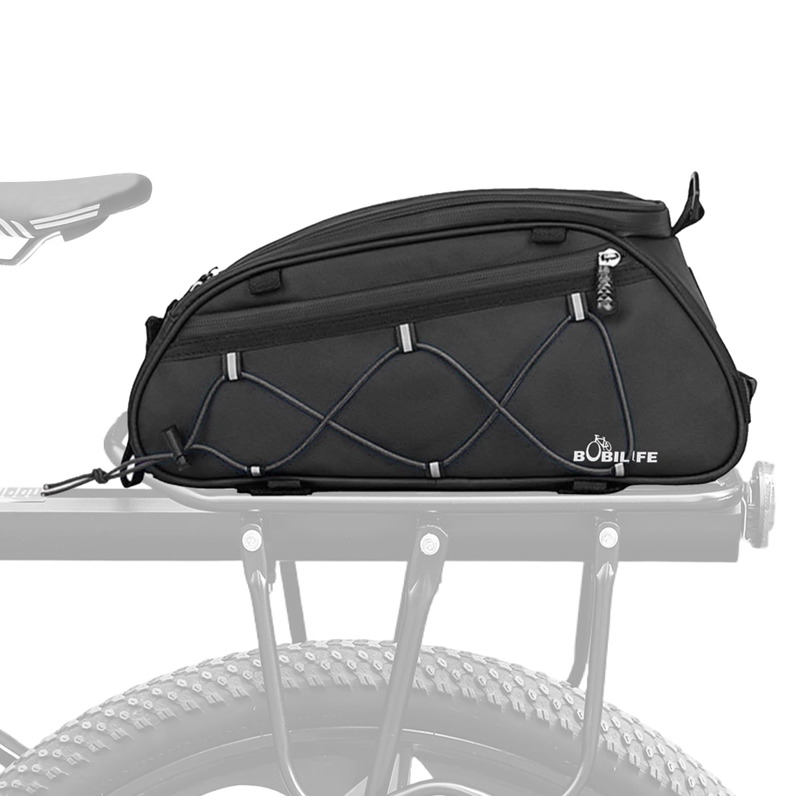 Backpack On Bike Rear Rack Bike Rear Rack Insulated Trunk Bag - 10L Large Capacity Waterproof ...