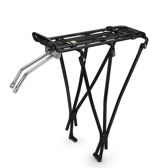 Bike Rear Rack Mount for 26"-28" Wheel - Bicycle Back Seat Pannier Luggage Backpack Cargo Basket Carrier with Taillight Mount Lightweight Aluminum for Road MTB Mountain Bike 110 lbs Capacity