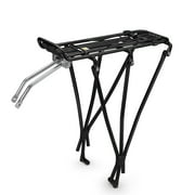 Bike Rear Rack Mount for 26"-28" Wheel - Bicycle Back Seat Pannier Luggage Backpack Cargo Basket Carrier with Taillight Mount Lightweight Aluminum for Road MTB Mountain Bike 110 lbs Capacity