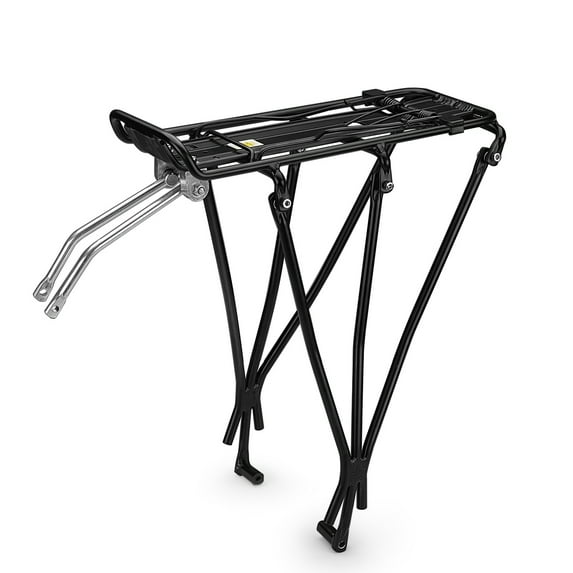 Bike Rear Rack Mount for 26"-28" Wheel - Bicycle Back Seat Pannier Luggage Backpack Cargo Basket Carrier with Taillight Mount Lightweight Aluminum for Road MTB Mountain Bike 110 lbs Capacity
