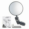 thumbnail image 1 of Bike Rear View Mirror Reflector Adjustable Rotatable Handlebar Mirror Clear Rearview Electric Scooter Cycling Bicycle Accessorie, 1 of 16
