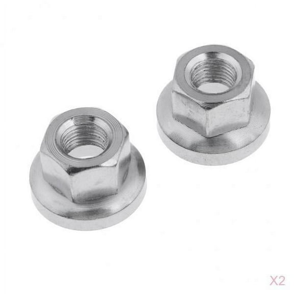 Bike Rear Wheel Hub Large Flange Axle Nuts 3/8" Hardware