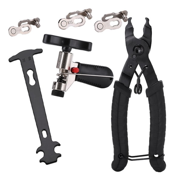 Bike Repair Chain Tool Set, Bike Chain Tool Chains Checker Bicycle Link Plier 3 Pairs Bicycle Missing Link for 7 8 9 10 Speed Chains