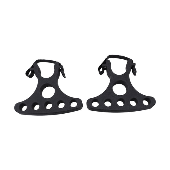 Bike Repair Handlebar Stand Pair, Adjustable Plastic Brackets with Multiple Holes for Various Handlebars, Stable Support for Brake Cable and Shifter Adjustments, Portable T
