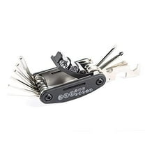 Bike Repair Mini Tool Kits Multifunction Bicycle Mini Fix Tools Bag with Tire Patch Levers (Black Mini)