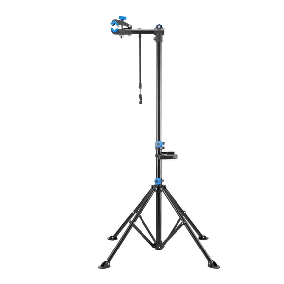 Bike Repair Stand, 66 lb Heavy-duty Bicycle Work Stand with 32.8-56.6 in Adjustable Height & Magnetic Tool Tray, Foldable Bicycle Maintenance Rack, Shop Home Mechanics for Mountain & Road Bike
