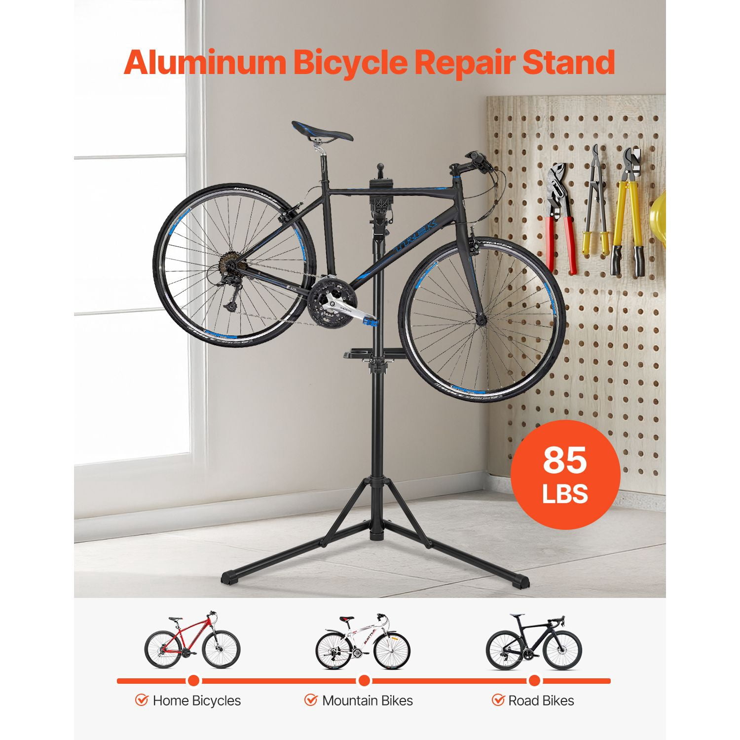 Bike Repair Stand, 85 lb Heavy-duty Bicycle Work Stand with 40.7-64.1 ...
