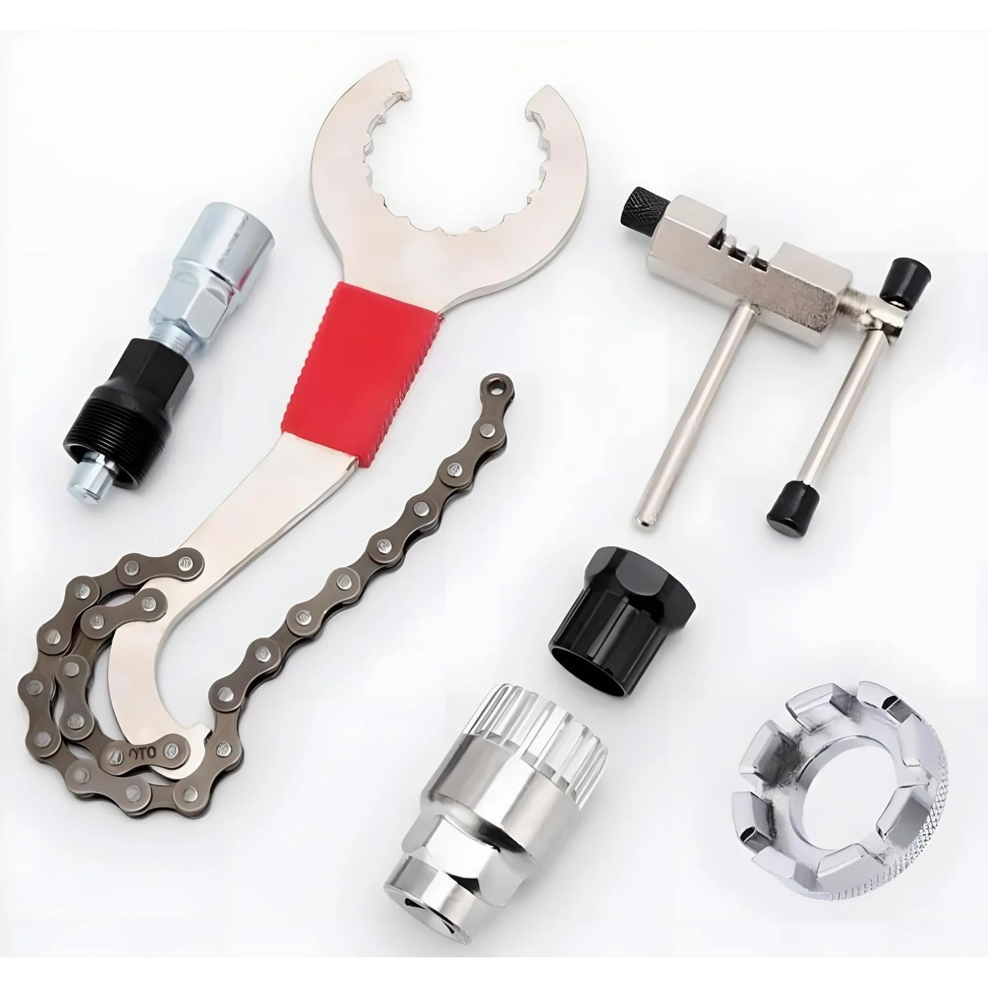 Aurnoet Bike Crank Puller Tool Set Bike Crank Extractor And