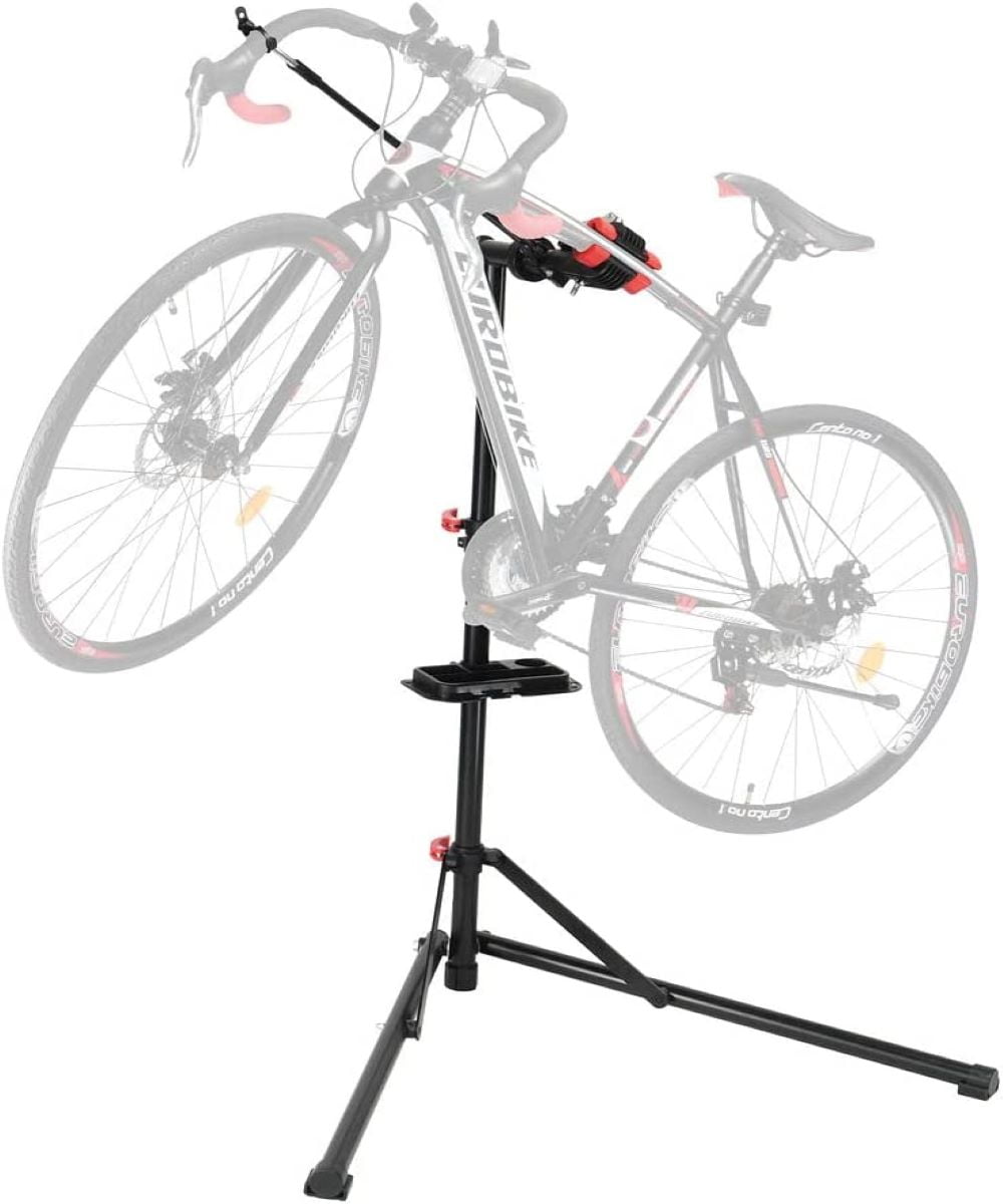 Bike Repair Work Stand Folding Adjustable Bike Repair Work Stand Black Height Adjustable