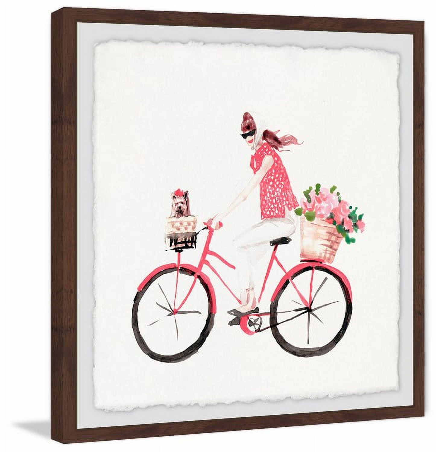 Bike Ride Framed Painting Print