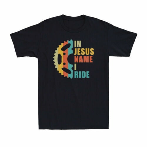 Bike Riding In Jesus Name I Ride Vintage Retro Men's Cotton Short