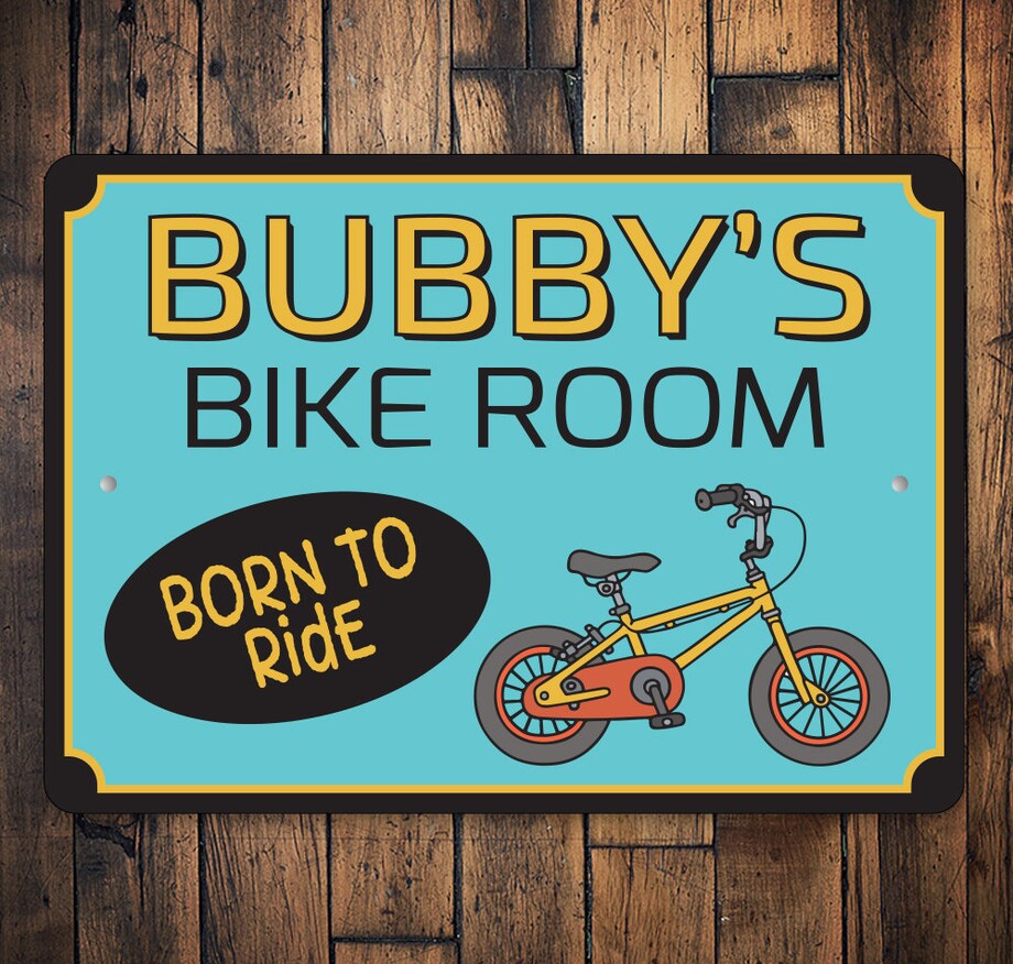 Bike Room Sign Bike Sign Bike Lover Gift Decor For Biker Kid Bike Sign
