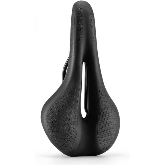 Bike Saddle with Shock-Absorbing Design, Comfortable Thickened Pad Breathable Fabric for Road & Mountain Biking, Secure Installation