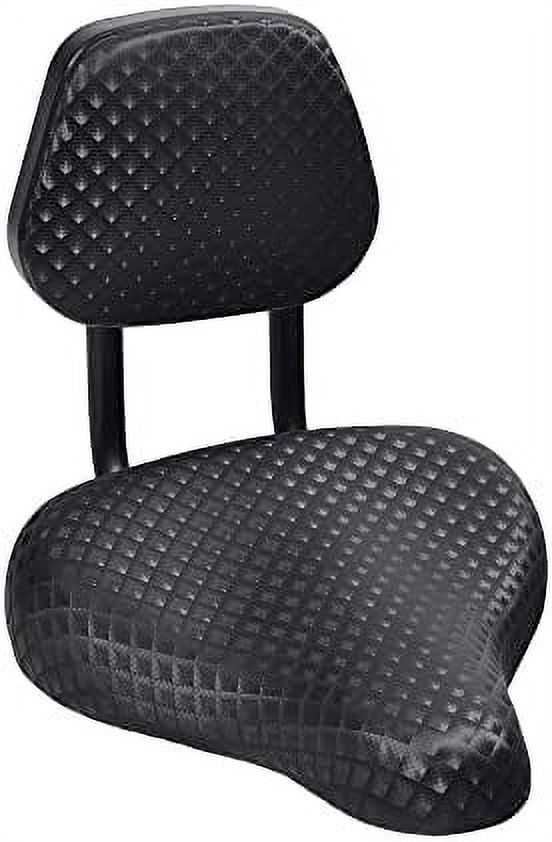 Bike Seat with Back Wide Soft Comfort Replacement with Padded Back Cushion for Men and Women