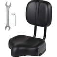 thumbnail image 1 of Bike Seat with Backrest,Extra Wide Bicycle Seat with Back Support,Extra-Large Bicycle Seat with Padded PU Cushion Saddle Fit for Tricycle Mountain E-Bike, Includes Installation Tools, 1 of 16