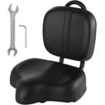 thumbnail image 1 of Bike Seat with Backrest,Extra Wide Bicycle Seat with Back Support,Extra-Large Bicycle Seat with Padded PU Cushion Saddle Fit for Tricycle Mountain E-Bike, Includes Installation Tools, 1 of 8