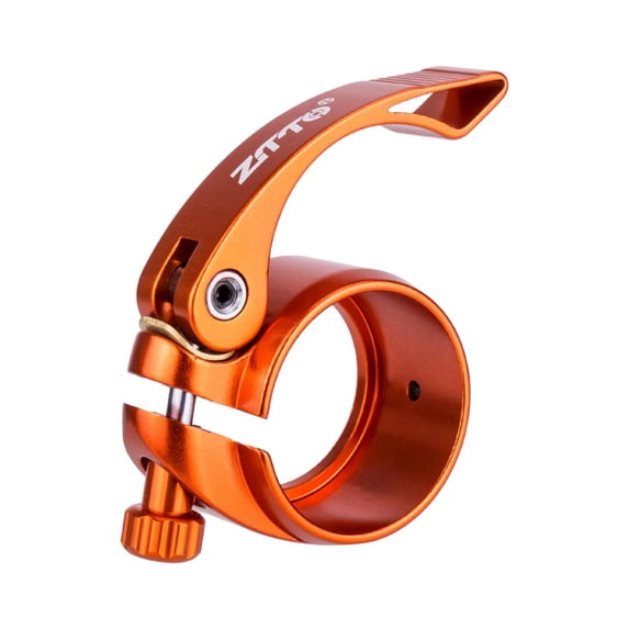 Bike Seat Clamp Seat Post Clamp Aluminium Alloy Bike Casual Seat Clamp (40.8MM) - Orange
