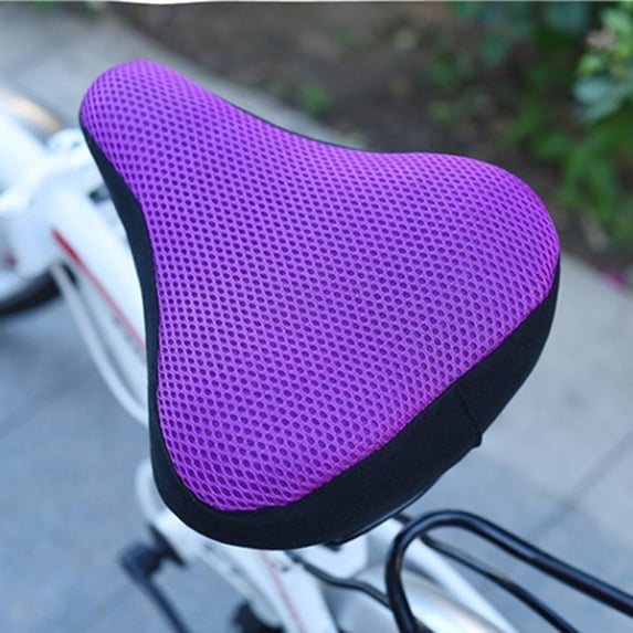 Bike Seat Cover Breathable 3D Mesh Bicycle Saddle Cushion Cover Heat Insulation Sunscreen Comfortable Seat Protector for Mountain Bikes and Road Bikes
