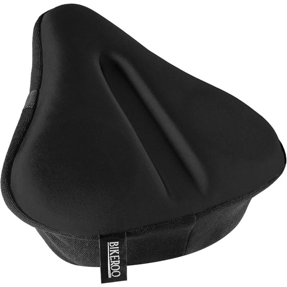 Bike Seat Cushion, Comfortable Bicycle Saddle Cover for Indoor and Outdoor Cycling, Padded Gel Cover for Exercise, Mountain & Road Bikes, Universal Fit for Peloton & Stationary Bikes