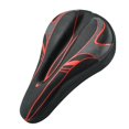 thumbnail image 1 of Bike Seat Cushion Padded Bike Seat Cove, Extra Padding Saddle fit with Stationary Exercise Bike, Outdoor and Indoor Red, 1 of 8