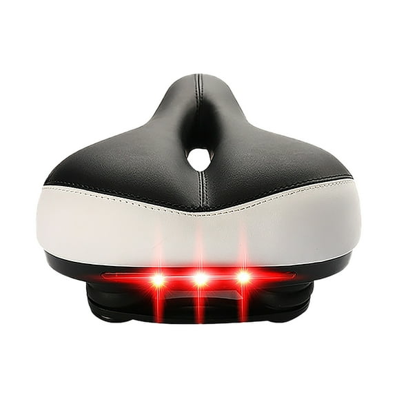 Bike Seat Cushion, Tail Light Thickening, Ergonomic Design, for Commuting, Travel, Office Use, High-Density Foam, Reflective Strips, Durable Material, Urban Riding, Outdoor Activities