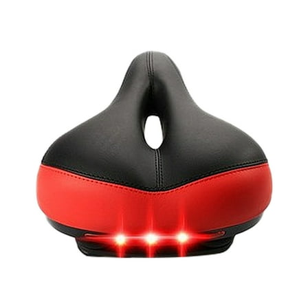 Bike Seat Cushion With Tail Light Thickening And Widening Seat, Usupdd 2025 Bike Seat Cushion With
